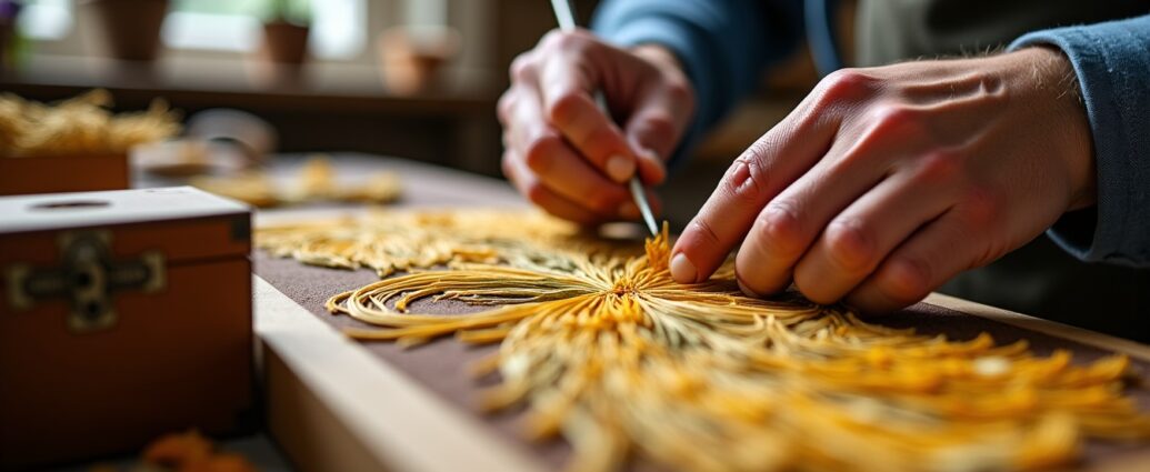 Maîtrisez l'art de la marqueterie de paille pour magnifier vos œuvres artisanales