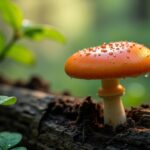 Guide pratique pour reconnaître un champignon orange sur bois mort