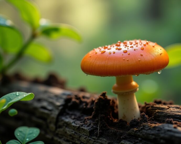 Guide pratique pour reconnaître un champignon orange sur bois mort